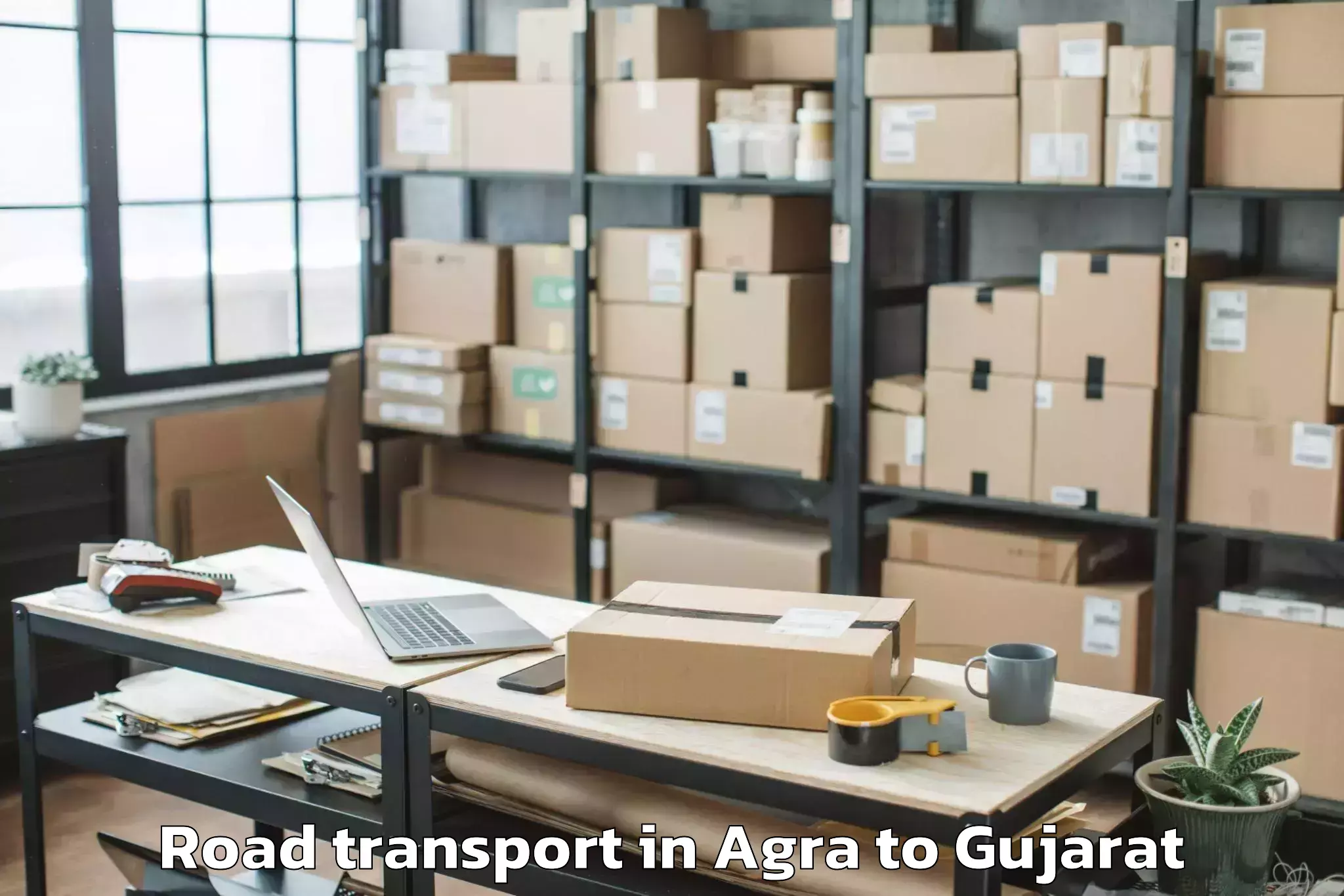 Reliable Agra to Vapi Road Transport